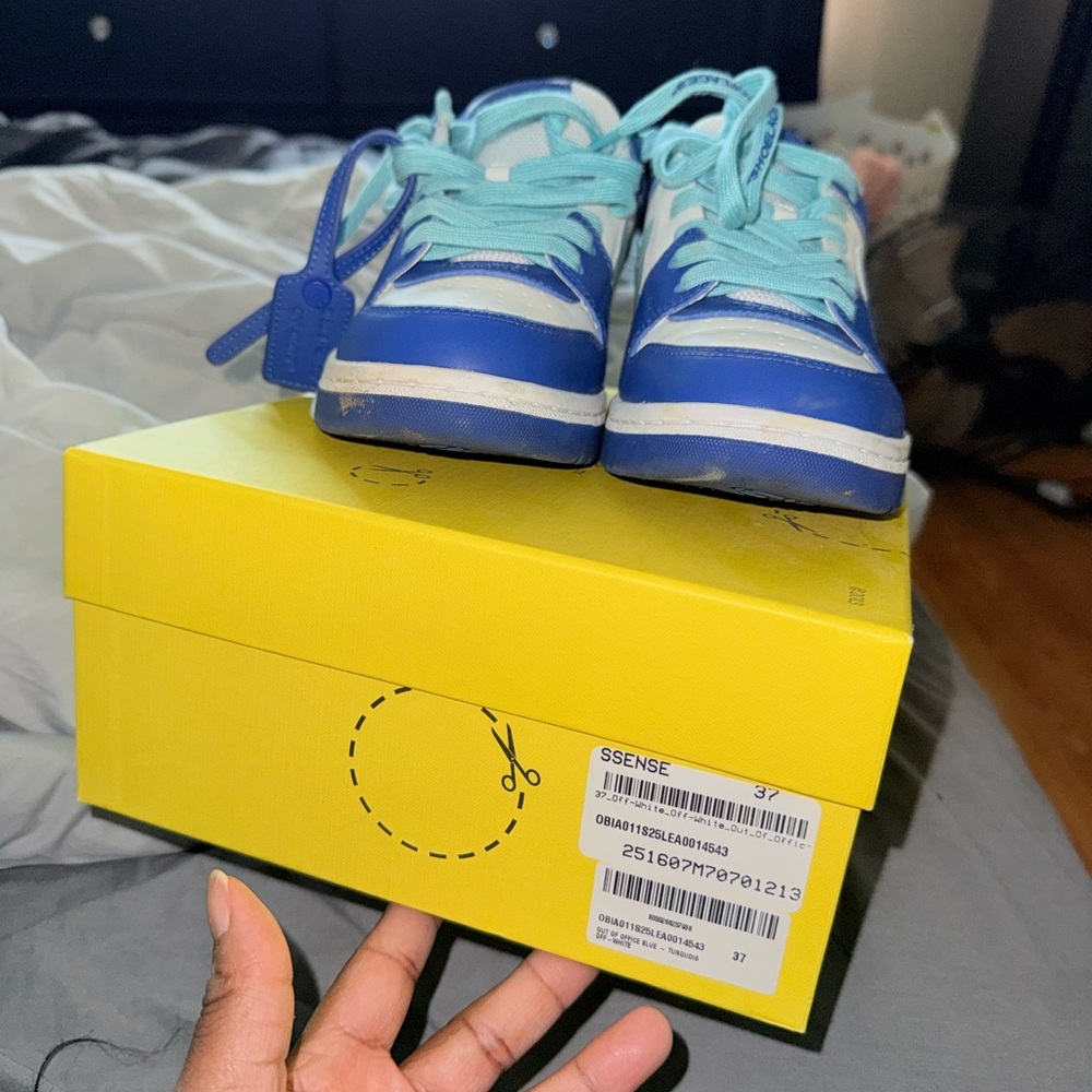 Off-White Kids Sneakers in Blue and White
